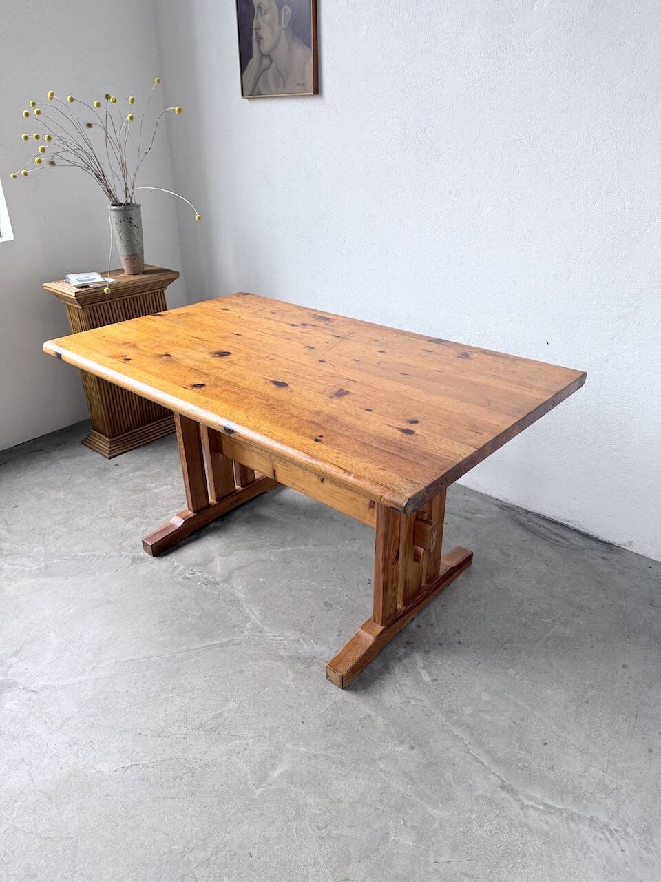 Mountain furniture table made of solid pine