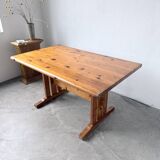 Mountain furniture table made of solid pine