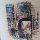 Engraving of Brugge / Jon Korthals