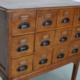 Dutch Oak Apothecary / Filing Cabinet, 1930s