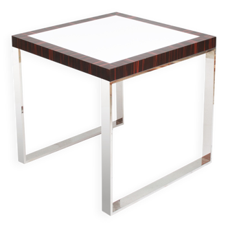 design cube table in chrom rosewood 64cm