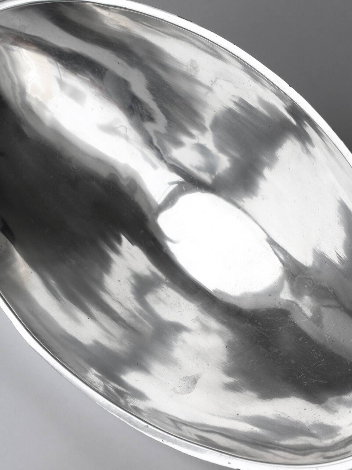 Polished Aluminum Contemporary Large Deep Bowl