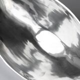 Polished Aluminum Contemporary Large Deep Bowl