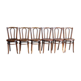 Lot 6 chairs bistro Baumann 1914 ca