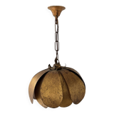 Vintage gold metal pendant, France, 1970.