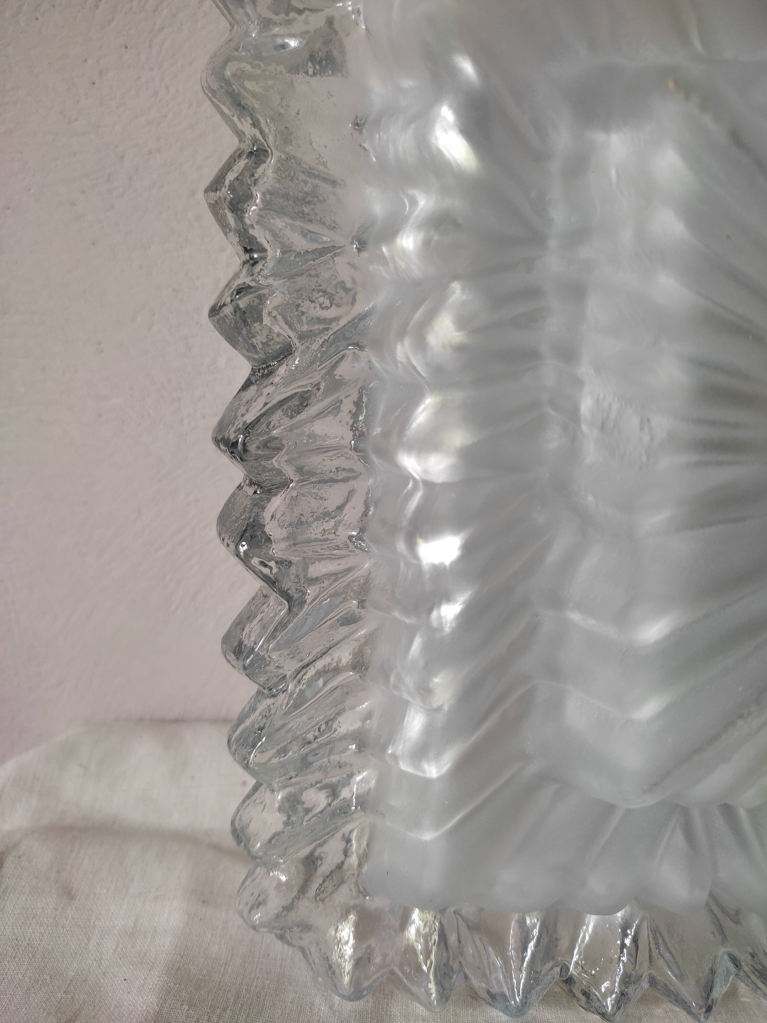 Glass square ceiling light