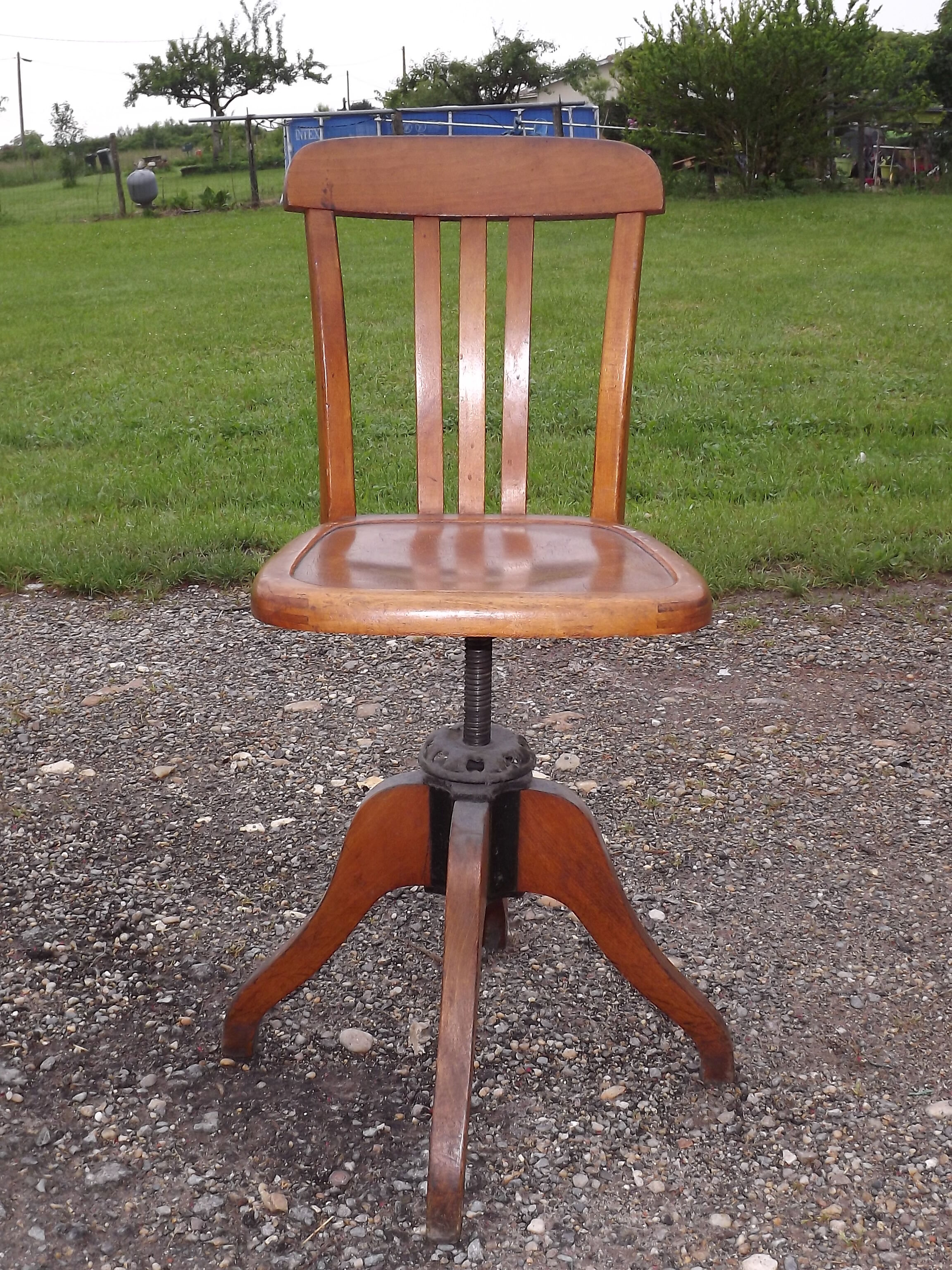 Office chair american 30s oak