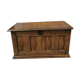 Rustic solid oak desk on leather