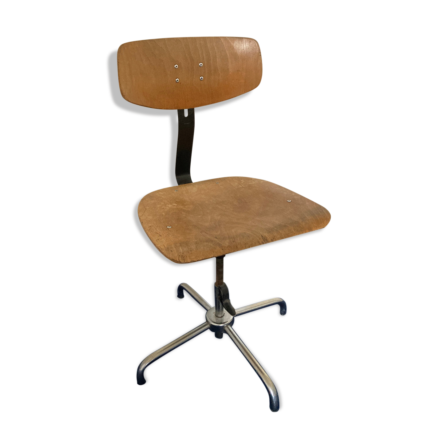 Stella vintage workshop chair swivel adjustable in height