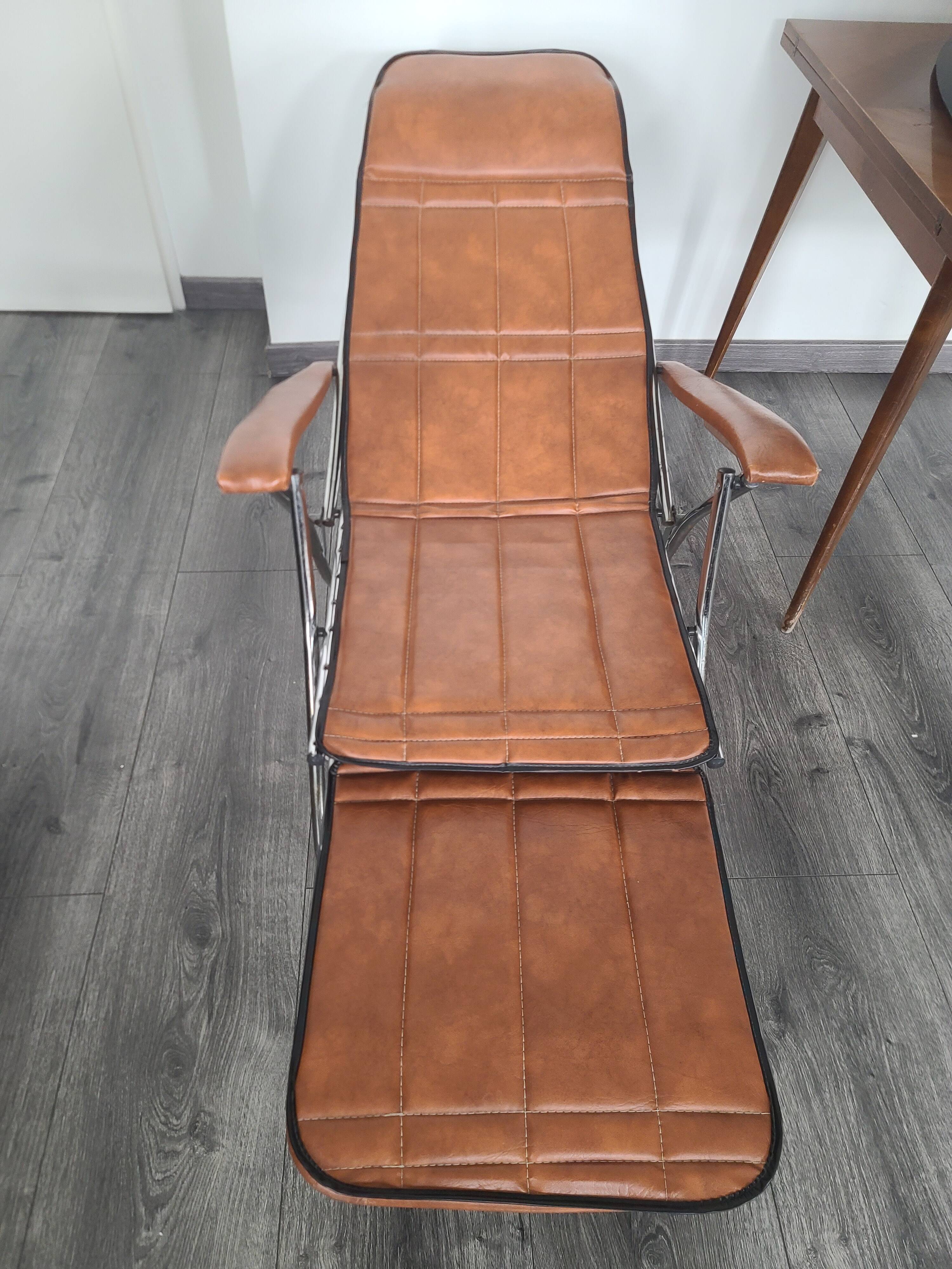 Maule Marga folding armchair, vintage Italian design, 70s