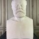 White marble statue bust signed Cassano