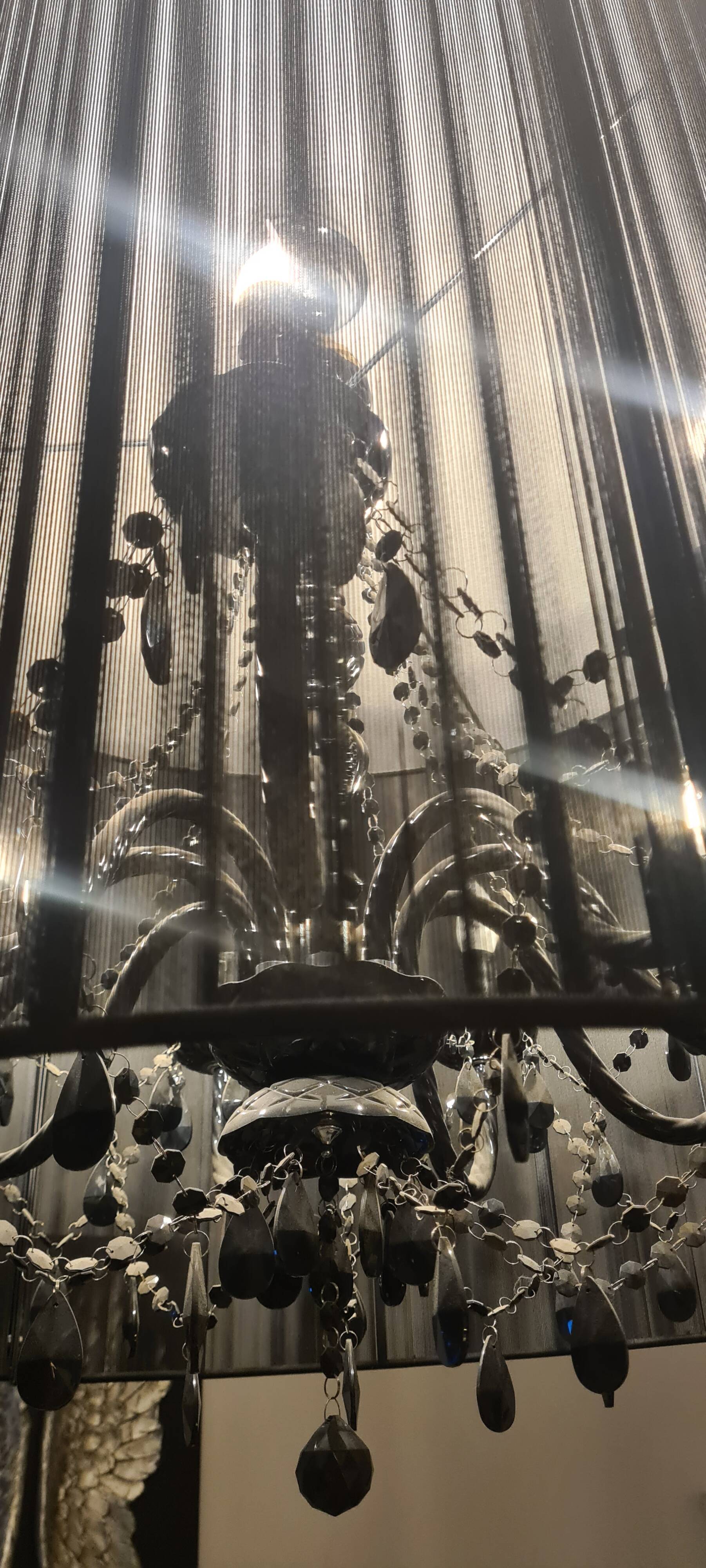 Chandelier Kare Gioiello Black Crystal