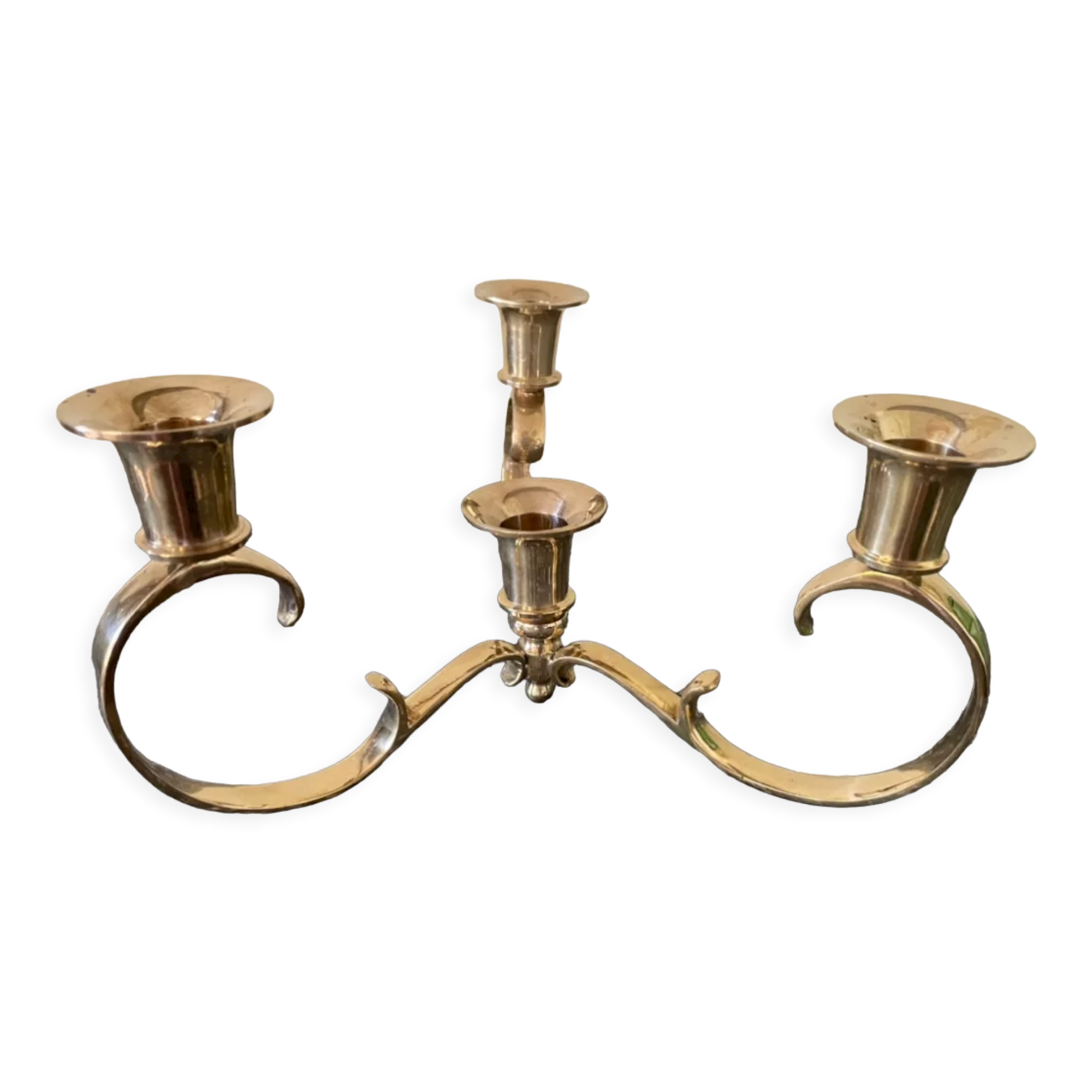 Gilded brass chandelier