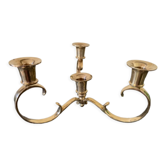Gilded brass chandelier
