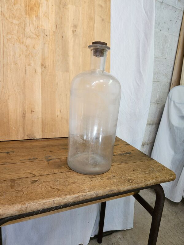 Grand flacon, bonbonne de chimiste 1950