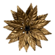 Vintage ceiling lamp or wall lamp leaves golden flowers