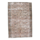 Tapis vintage floral rose clair, 188x276 cm