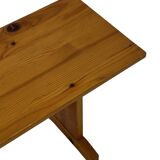 Vintage Scandinavian pinewood bench from the 1960's modern design