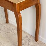 Vintage wood and marble console desk