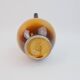 Ochre-orange ceramic jug signed under the base CP Claude Paci