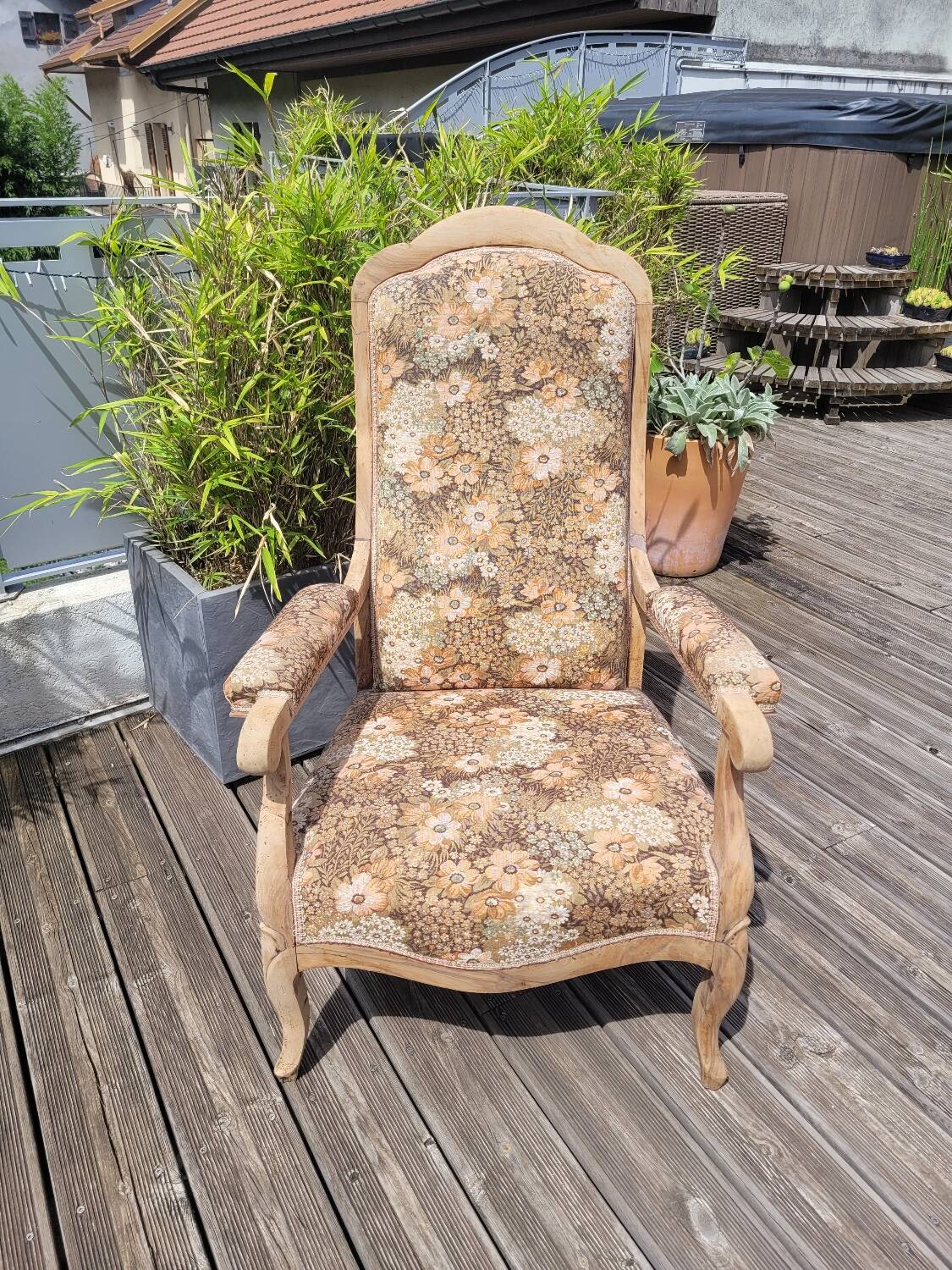 Antique Voltaire armchair