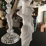Pair of crystal candlesticks