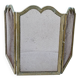 Old brass fire screen 75x38cm fireplace protection screen