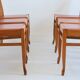 Set of 6 vintage chairs from the 1960s.