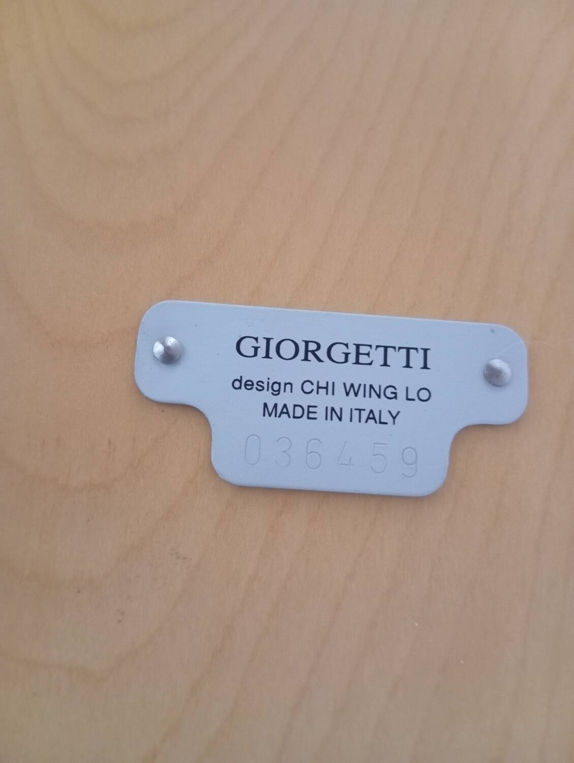 Large Chi Wing Lo designer table for Giorgetti Italy