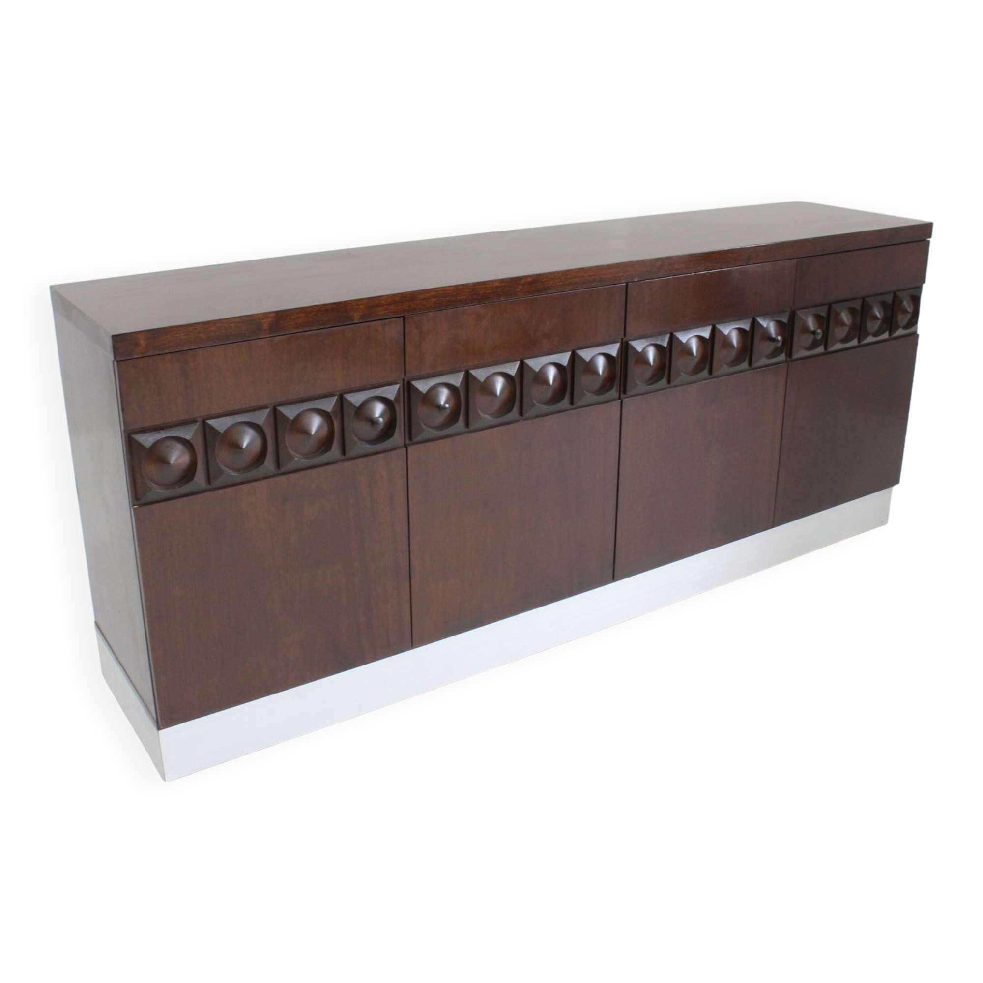 Crédence de Buffet Brutaliste Vintage