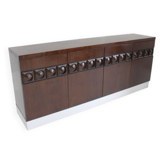 Vintage Brutalist Sideboard Credenza