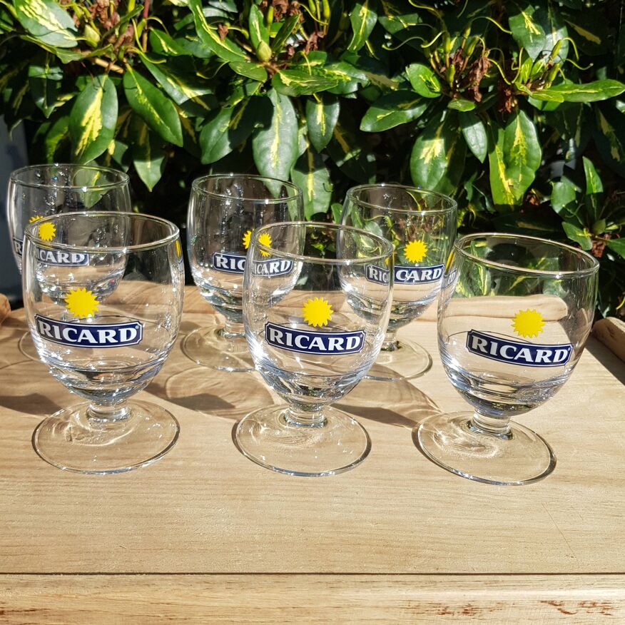 Set of 6 Ricard balloon glasses | Selency