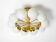 Beautiful 1960s Space Age brass ceiling lamp with 10 glass balls by Kaiser