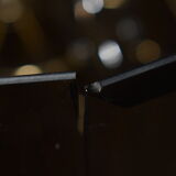 Chandelier vintage pampilles 7 lamps