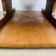 Brutalist coffee table made of solid wood from the 1970s.