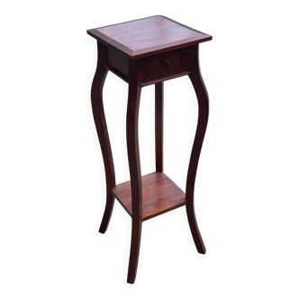 Sellette art nouveau avec tiroir en bois massif