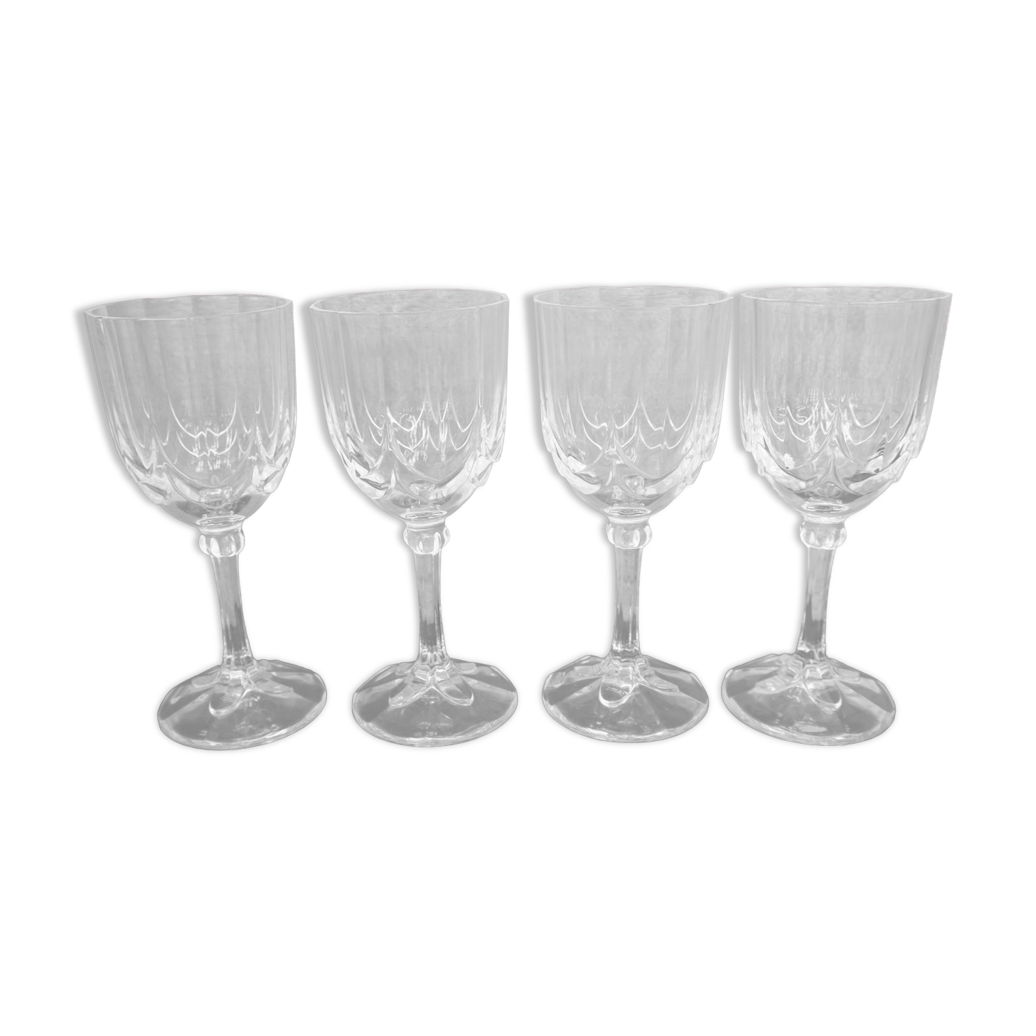 4 red wine glasses Luminarc Art Deco