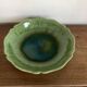 Green glazed stoneware table centrepiece with fluting from Biot, 1960, XL.
