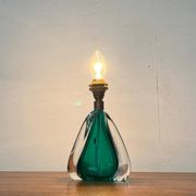 Mid-century Italian Murano glass table lamp from the 1950s.