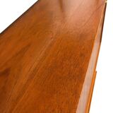 Vintage wooden wall-mounted furniture on legs / MDK secretary