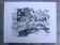 Original drawing in black chalk by Jean Villette (1913-2005)