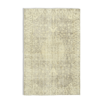 Tapis Beige Anatolien Antique Tissé à la main 193 cm x 298 cm - 38951