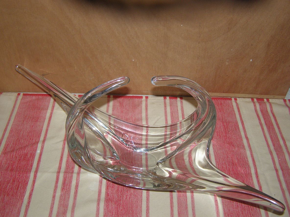 Large glass fruit cup - 70s