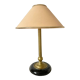 Antique living room lamp in bronze and ceramic