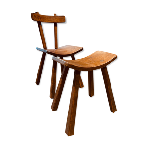 Ensemble chaise et repose-pieds