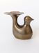 Candle holder or bird soliflore in brass, mid-century design from the 1960s.