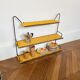 70s shelf in scoubidou and metal