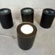 4x vintage RAAK cylinders flush mount lamps