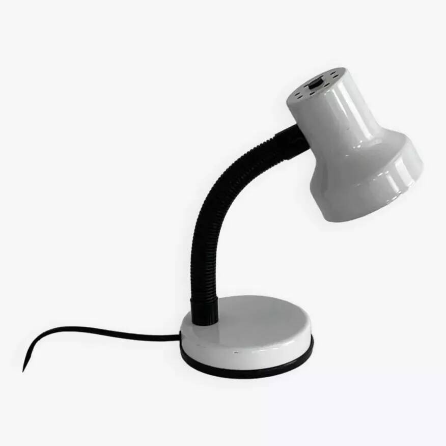 Lampe de bureau industriel gris