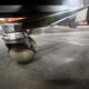 Vintage sturdy coffee table / coffee table with solid top